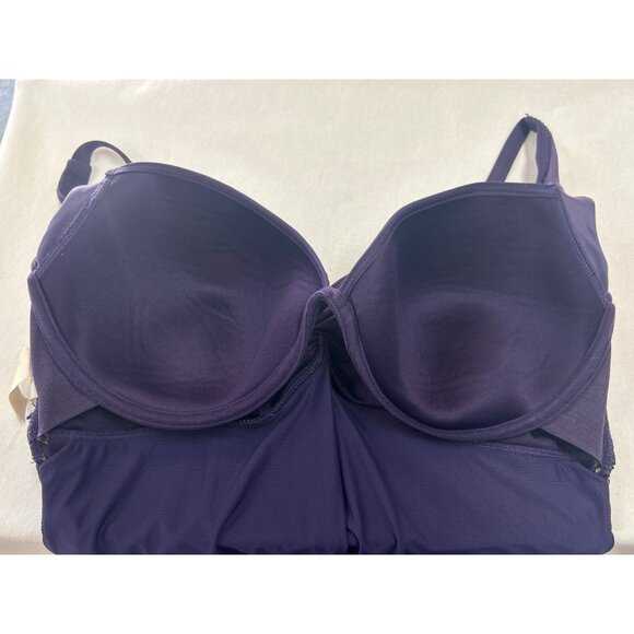 Contours By Coco Reef Womens 14/38D Purple One-Piece Swimsuit - Picture 8 of 10